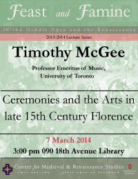 Flyer for McGee CMRS Lecture