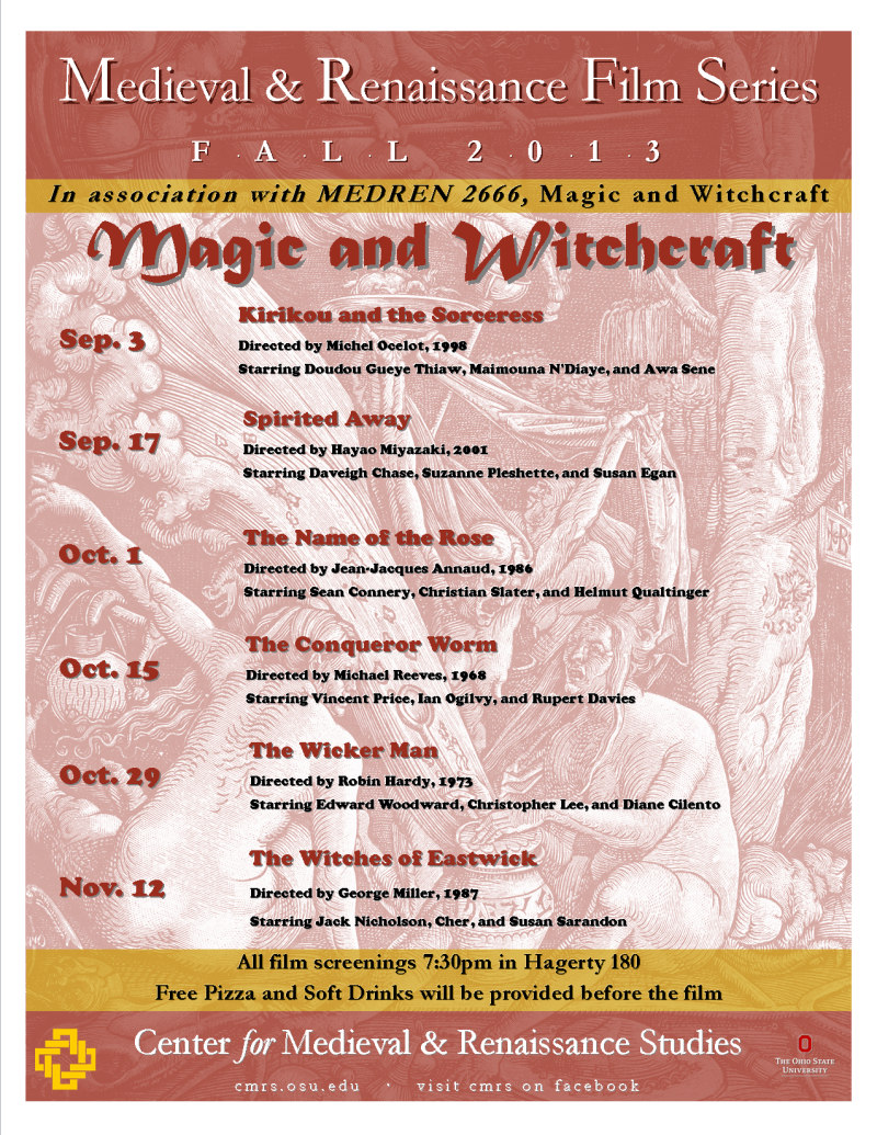 Fall 2013 Film Series Flyer