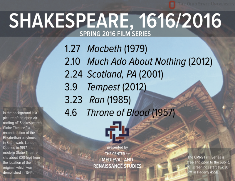 Spring 2016 Film Series Poster Spring 2016 Film Series Poster