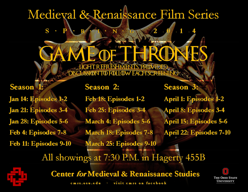 Spring 2014 CMRS Film Series Flyer