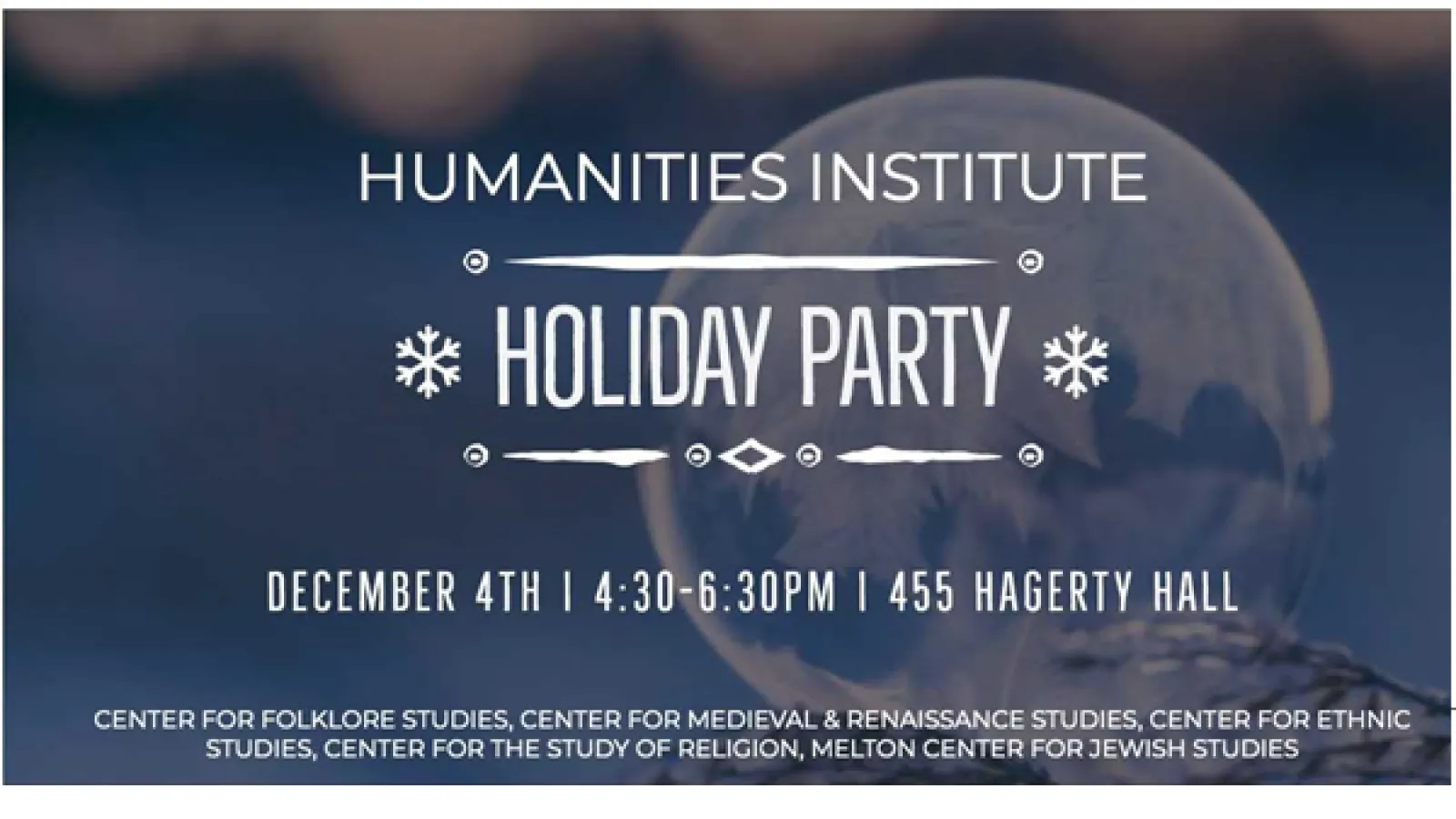 Humanities Inst. Party