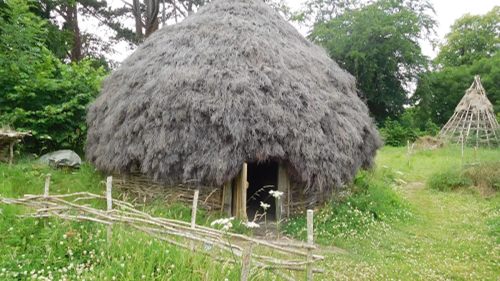 Reconstructed house in medieval era