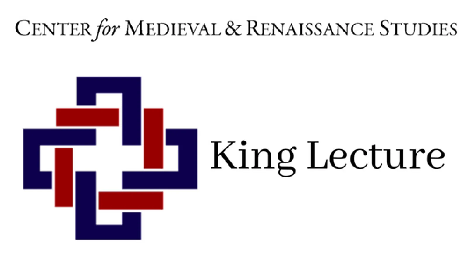 King lecture/ CMRS logo