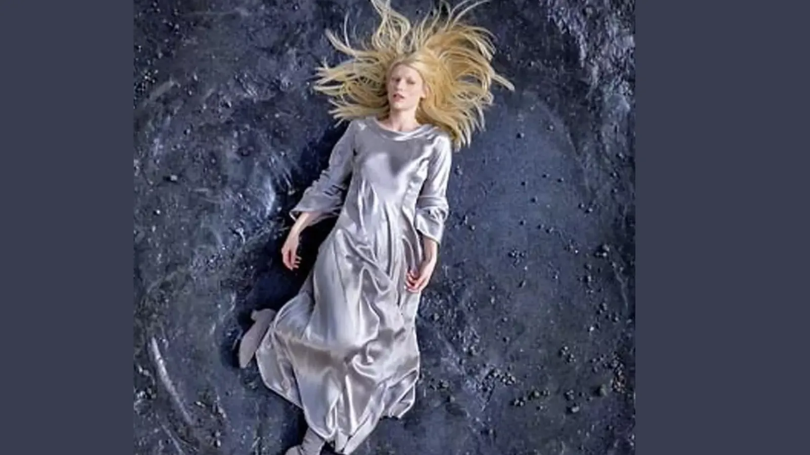 Claire Danes floating in space
