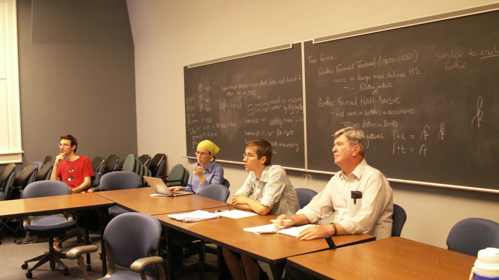 Saga Club students at a presentation