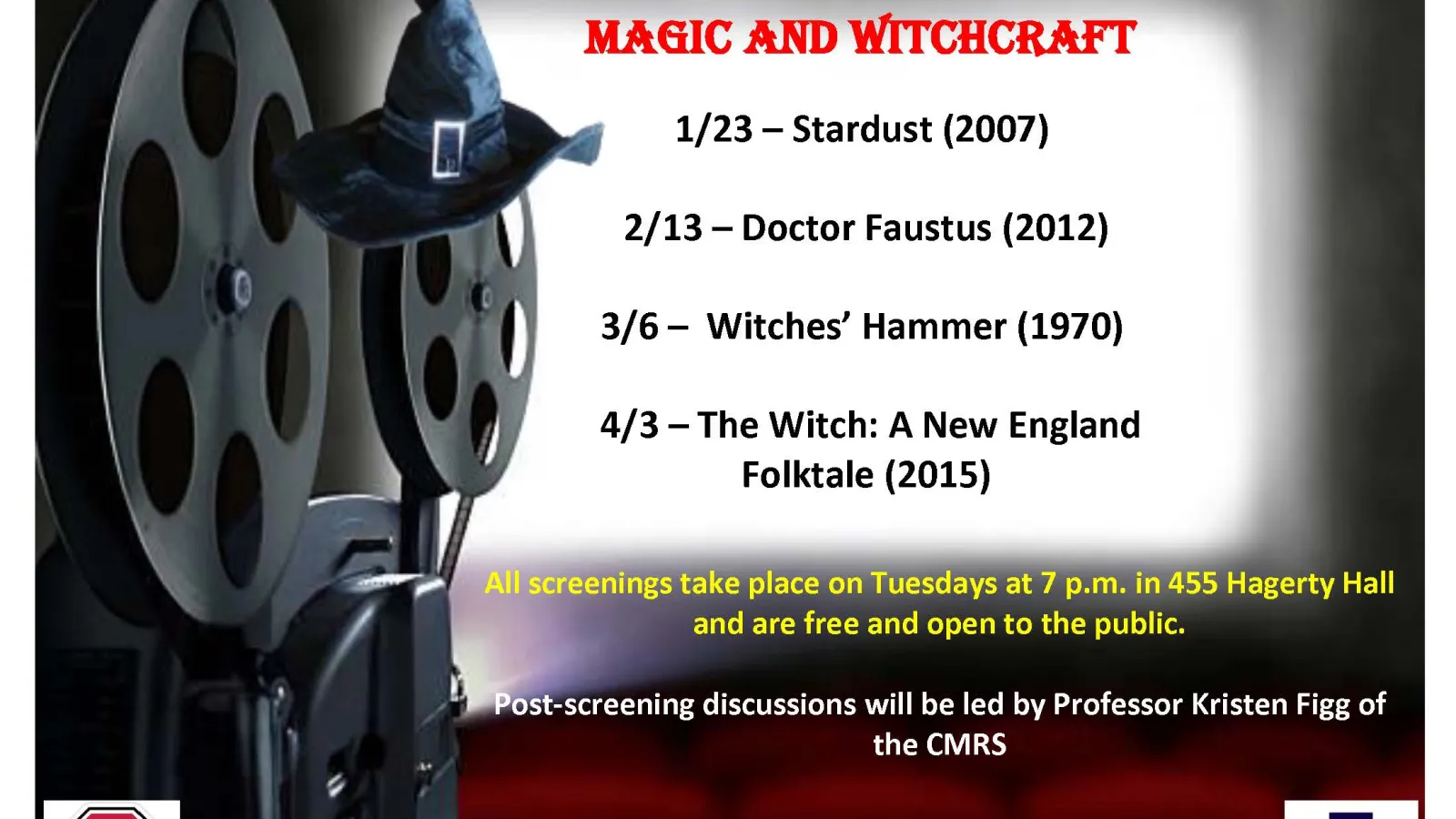 Spring 2018 Film Series Flyer