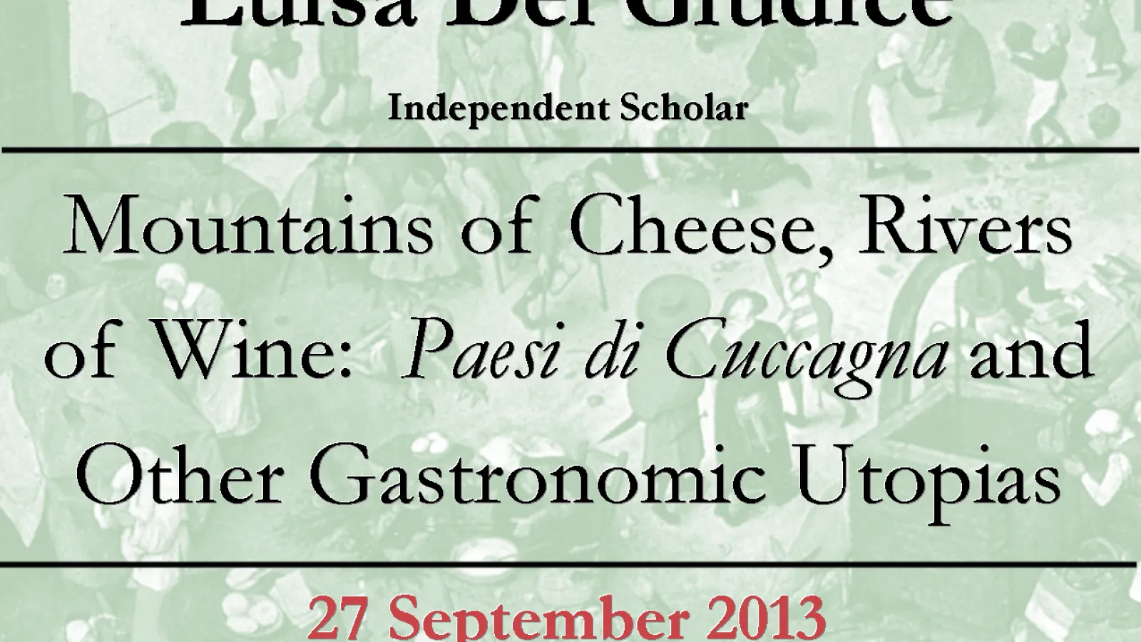 Giudice Lecture Flyer