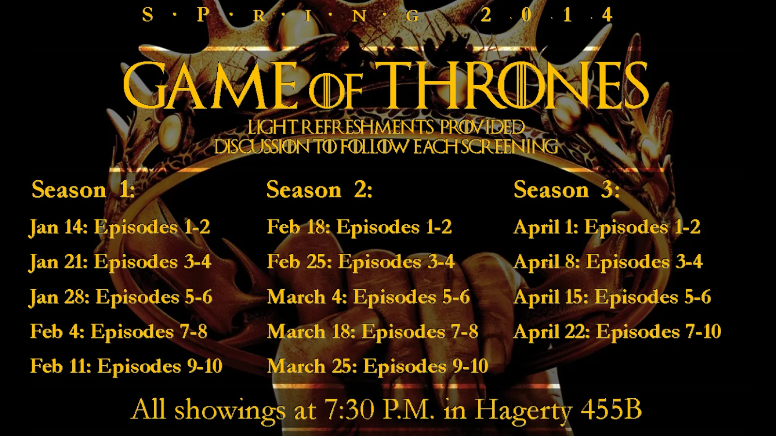 Spring 2014 CMRS Film Series Flyer