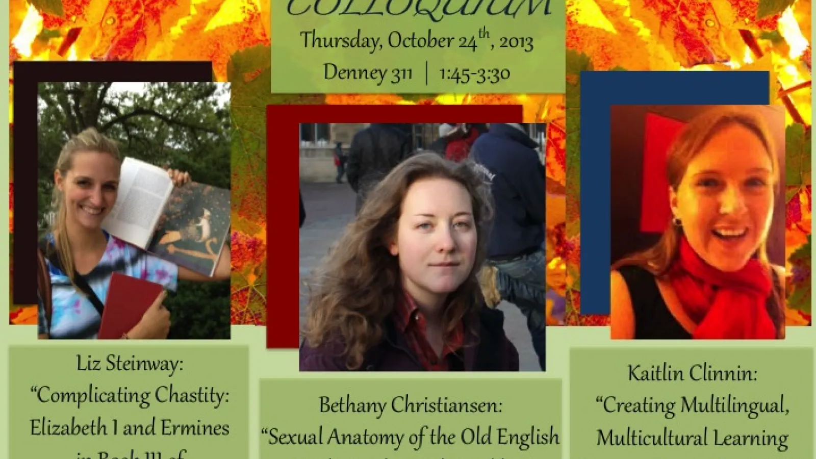 Autumn 2013 EGO Colloquium flyer