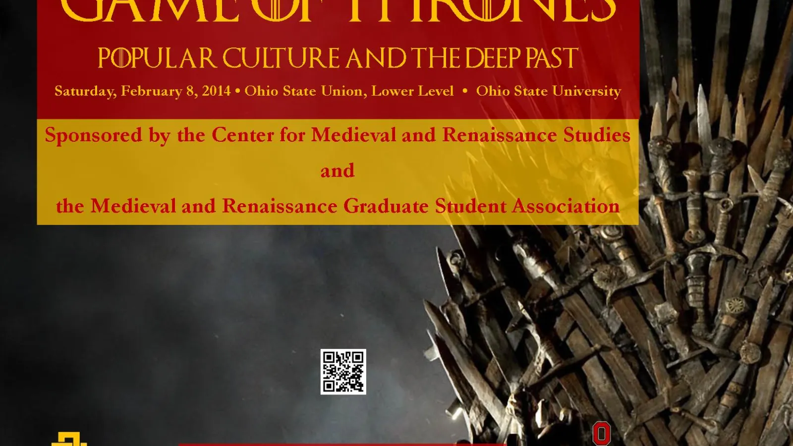 Game of Thrones Thematic Flyer for Popular Culture and the Deep Past