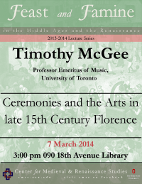 Flyer for McGee CMRS Lecture