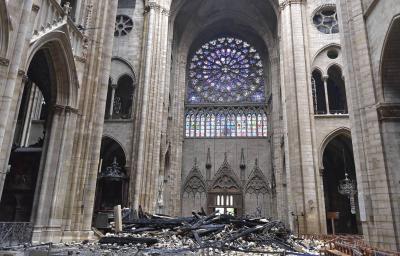 Notre Dame Cathedral after fire