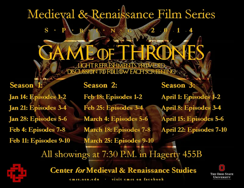 Spring 2014 CMRS Film Series Flyer