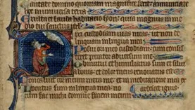 Illuminated Bible manuscript
