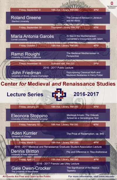 2016 2017 Lecture Series Poster