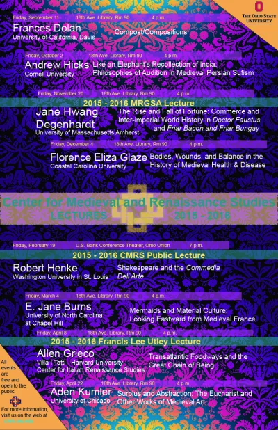 2015-2016 Lecture Series Flyer