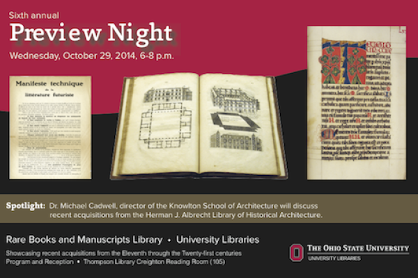 Rare Books Announcement Rare Books Preview Night Announcement